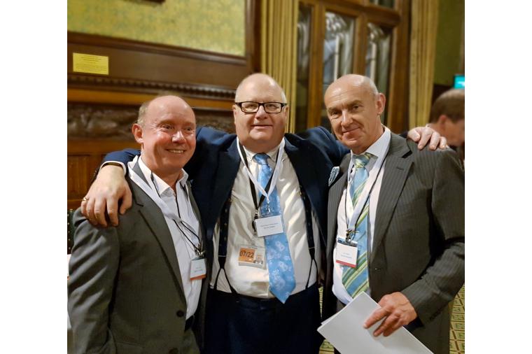 1) Steve Allen (left) with Sir Eric Pickles and Jon Wilson at Westminster