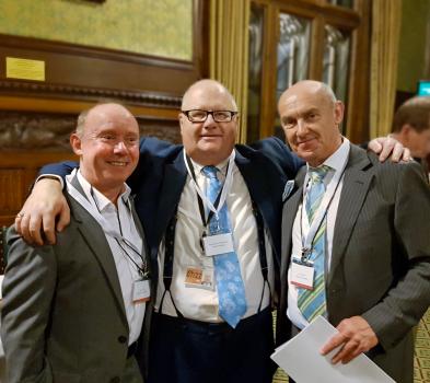 1) Steve Allen (left) with Sir Eric Pickles and Jon Wilson at Westminster