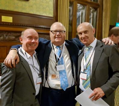 1) Steve Allen (left) with Sir Eric Pickles and Jon Wilson at Westminster