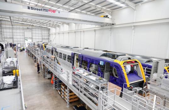 27) Rail - Street crane at Caf, Newport