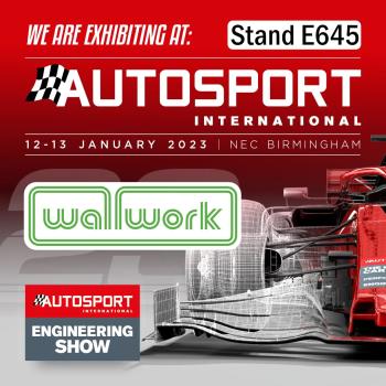 4) Wallwork is at the Autosport Engineering Show, Autosport International 2023, Stand E645