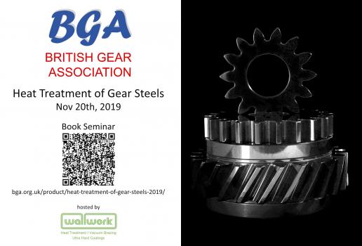 1) BGA Seminar: ‘Heat Treatment of Gear Steels’, on 20th November 2019.