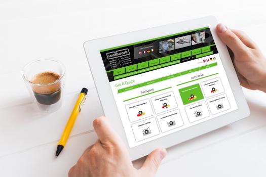 1) Wallwork customers can easily access online quoting from anywhere with an internet connection.
