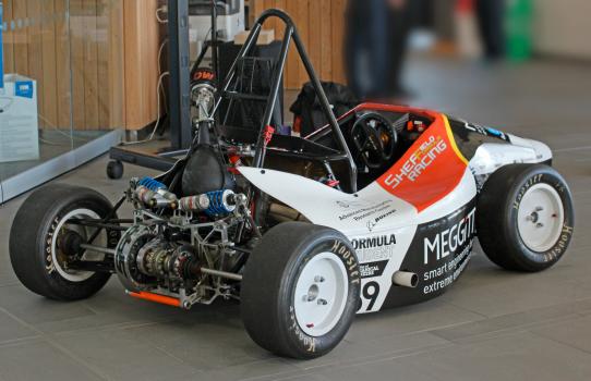 1) Sheffield Formula Racing 2015 car - international teams will gather at Silverstone for the race and technical judging
