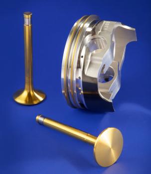 1) A wallwork TiN coating applied to piston rings and valves